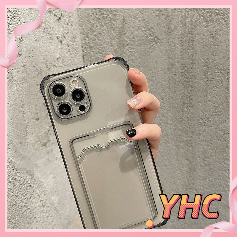 Ốp Điện Thoại Màu Trơn Có Ngăn Đựng Thẻ Cho iPhone 6 / 6plus / 6s / 6splus / 7 / 7plus / 8 / 8plus / x / xs / xr / xsmax / 11 / 12 / 13 /14 pro / max / plus / promax-022