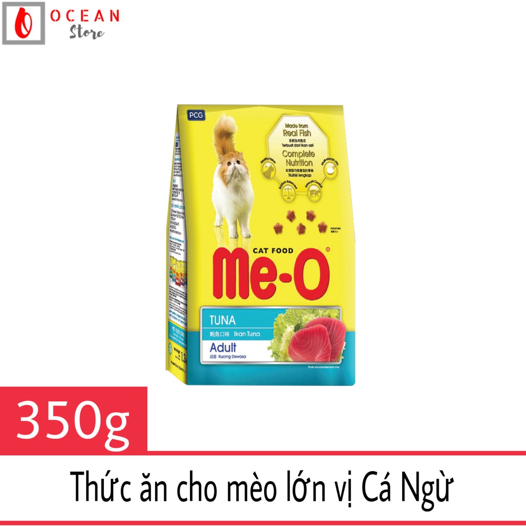 Thức ăn hạt khô dành cho mèo trưởng thành hương vị cá ngừ - Me-o Adult Túi 350g