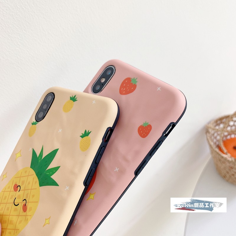 Ốp iphone - Ốp lưng Origami cao cấp hoa quả IMD chống bẩn