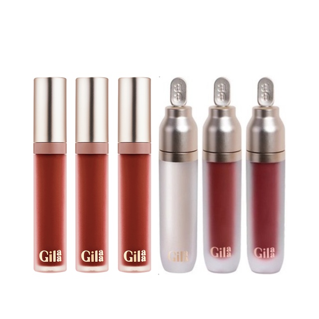 Son Kem Lì GILAA LONG WEAR LIP CREAM (5g) & GILAA PLUMPING LIP SERUM (3.6g) | Thế Giới Skin Care