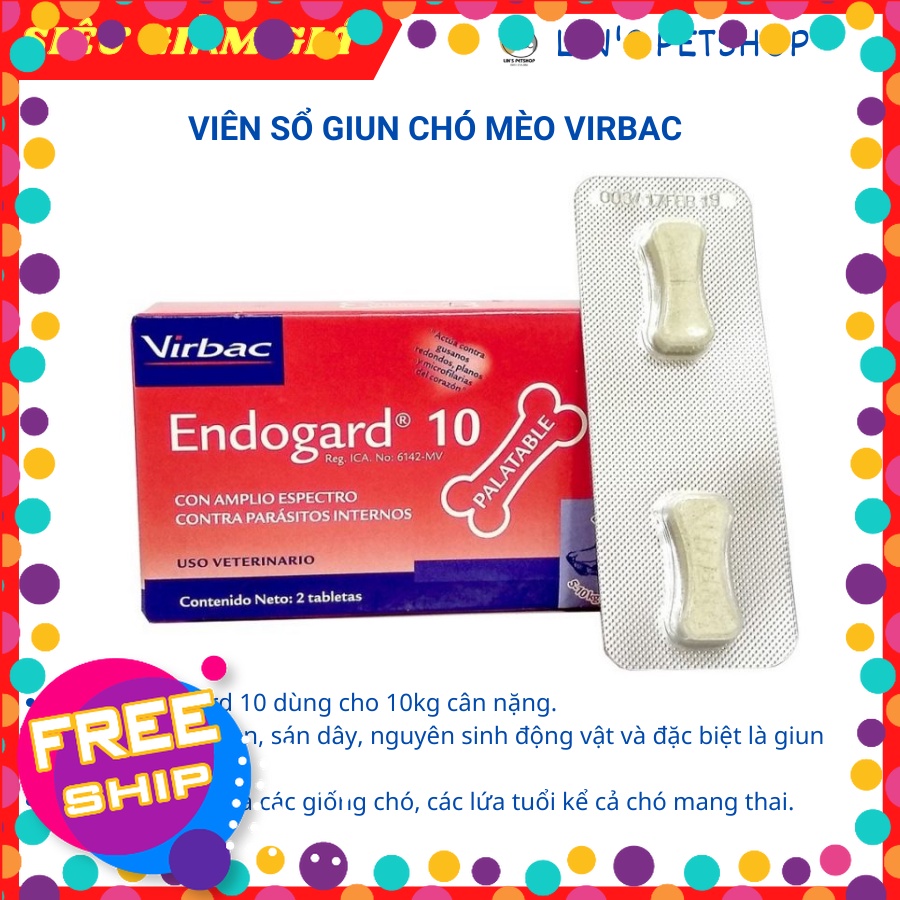 01 VIÊN S Ổ GI UN CHO CHÓ - ENDOGARD VIRBAC