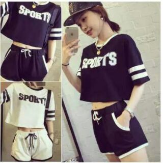 Bộ nữ thể thao croptop