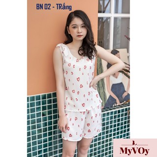 Bộ đồ mặc nhà lụa hàn quốc siêu đẹp - MV05