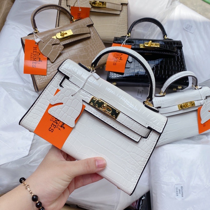 Túi H vân rắn mini