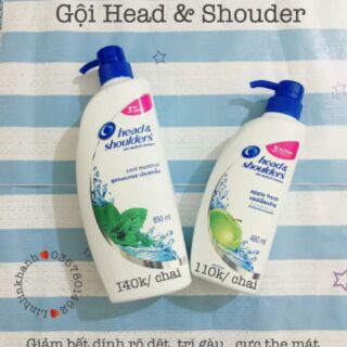 Dầu gội head& shoulders 850 ml
