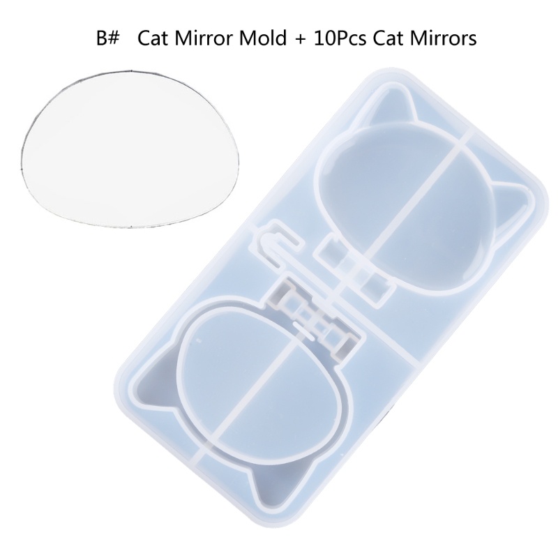 Khuôn Silicone Làm Mặt Kính Hình Mèo Đáng Yêu