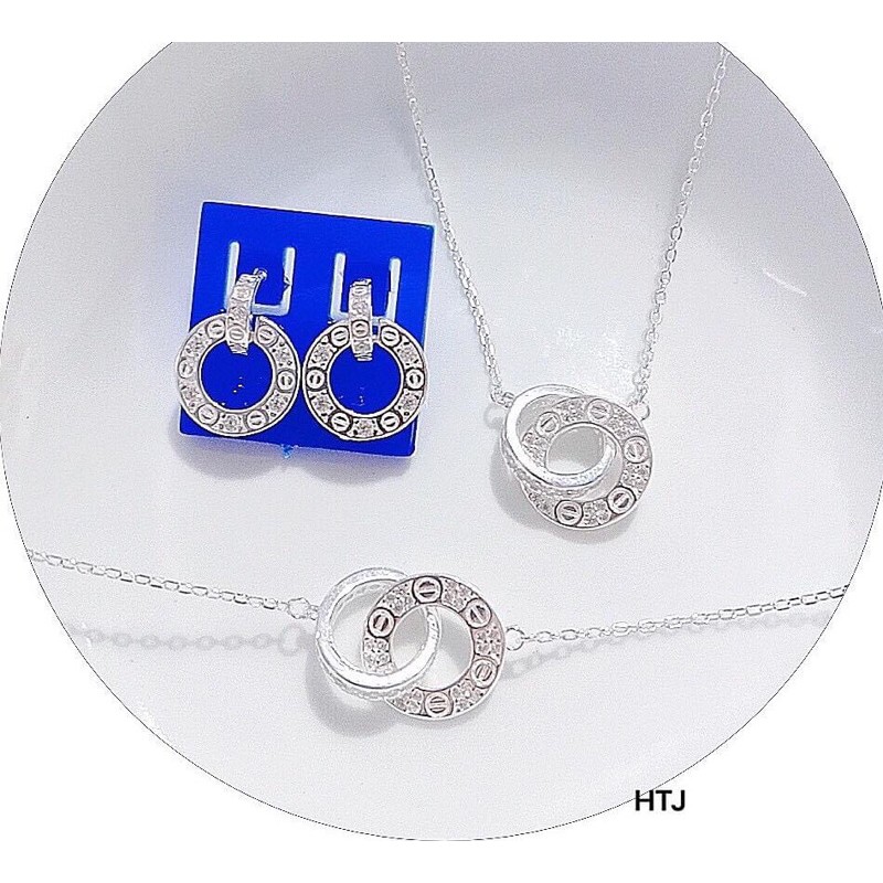 BỘ TRANG SỨC BẠC Ý S925 CAO CẤP