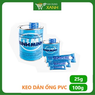 Keo dán ống nhựa Bình Minh PVC 25g, 100g