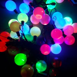 Dây đèn led nháy 20 bóng tròn to