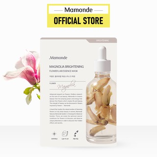 Mặt nạ giấy dưỡng sáng và làm đều màu da từ hoa mộc lan Mamonde Magnolia Brightening Flower Lab Essence Mask 25ml