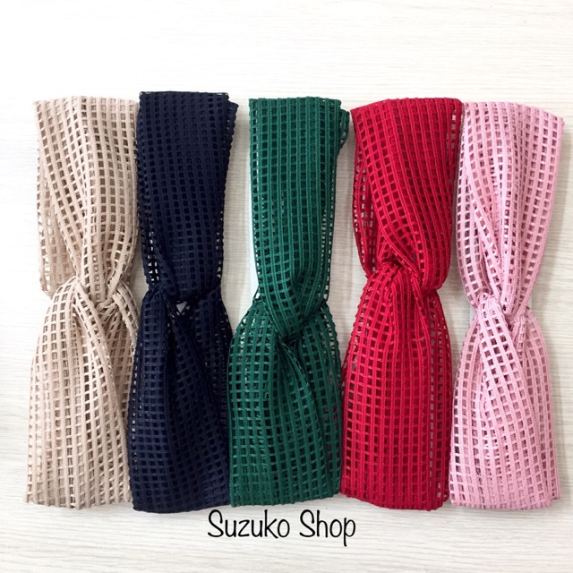 Băng Đô Cài Tóc Turban lưới