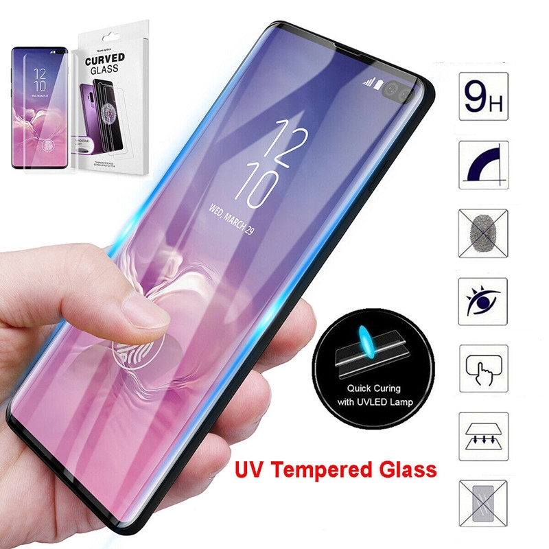 Miếng dán cường lực chống tia UV cho điện thoại Samsung Galaxy S10 s10plus s10e 6D