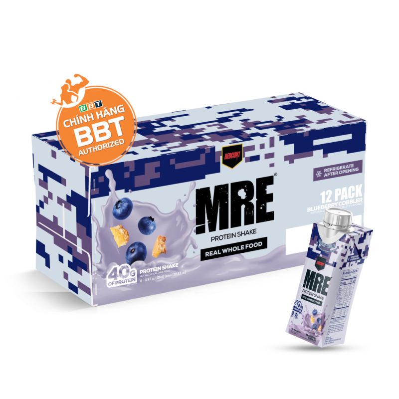 Redcon1 MRE RTD shake. 12 chai trong 1 box. Bữa ăn thay thế tiện lợi. Mới 100%.