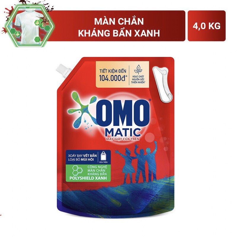 Nước giặt OMO Matic cho Máy Giặt Cửa Trên 3,9kg