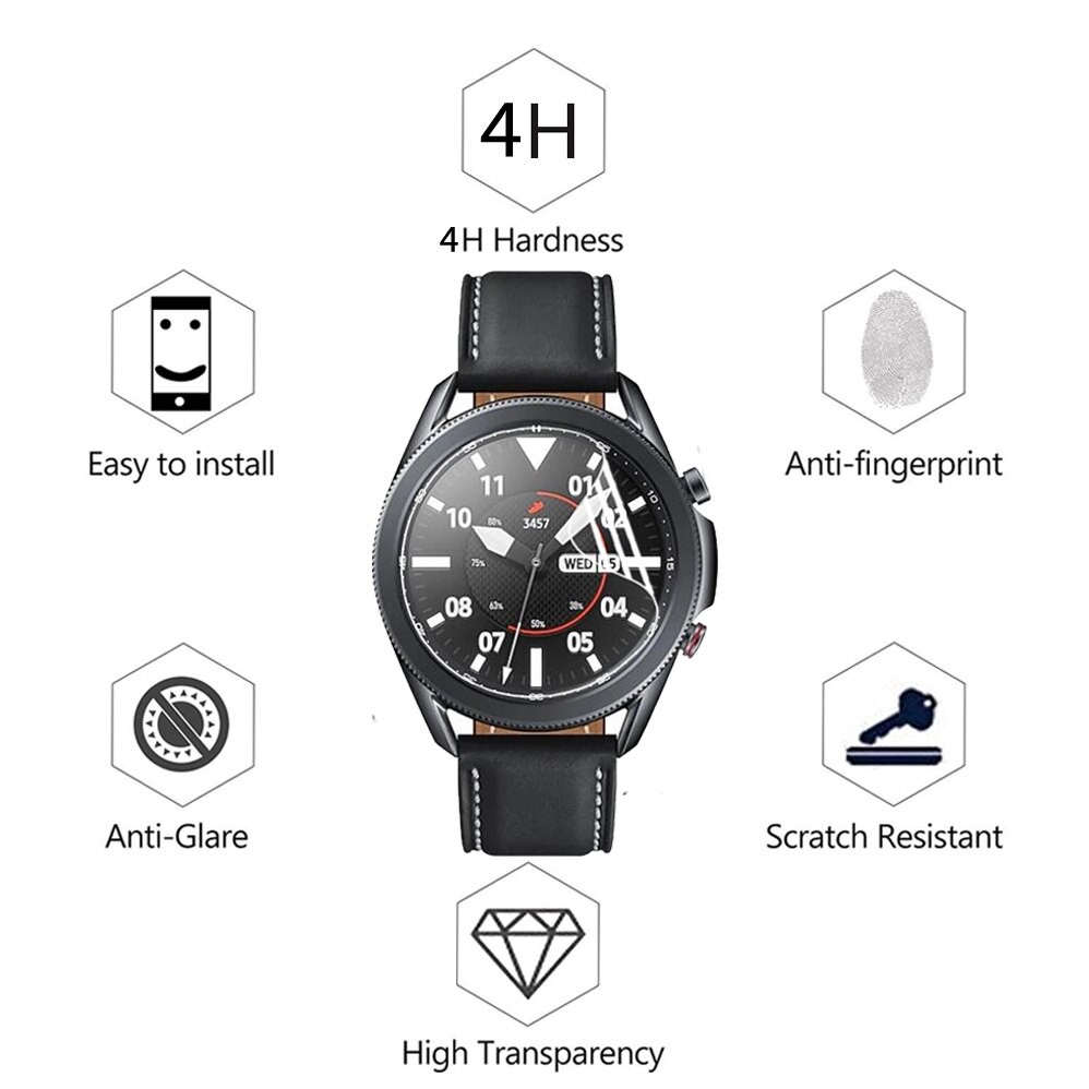 Set 3 Miếng Dán Màn Hình Chống Trầy Cho Đồng Hồ Thông Minh Samsung Galaxy Watch 3 41mm 45mm