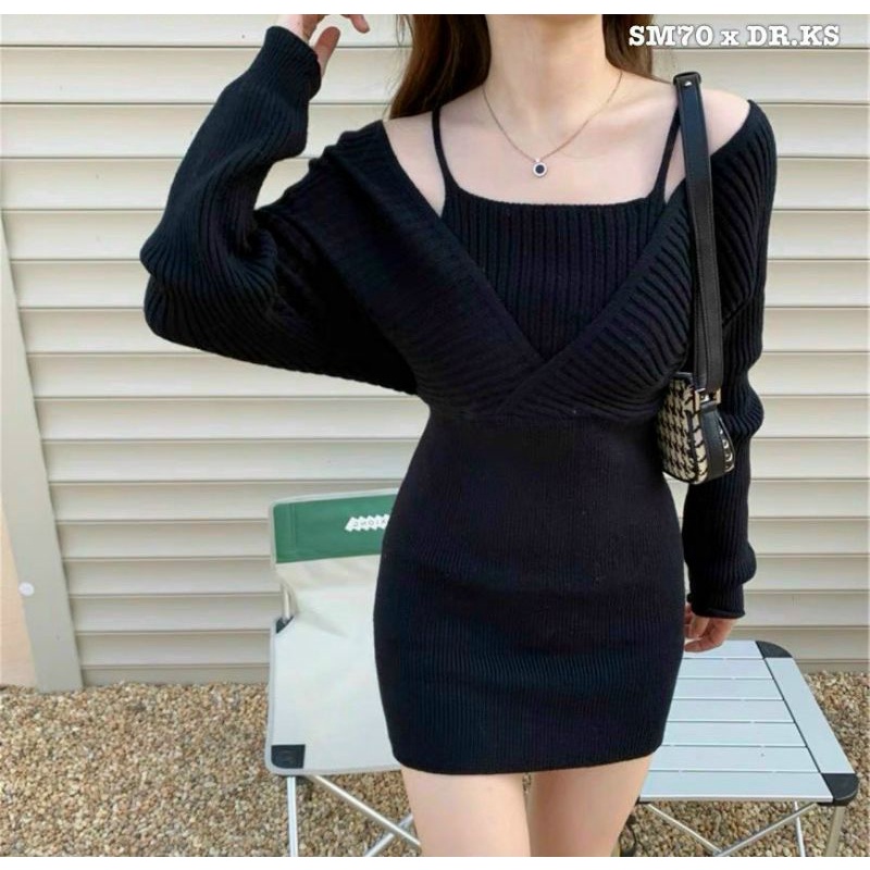 ĐẦM YẾM LIỀN VÁY GÂN BO ÔM XINH ĐEPH
