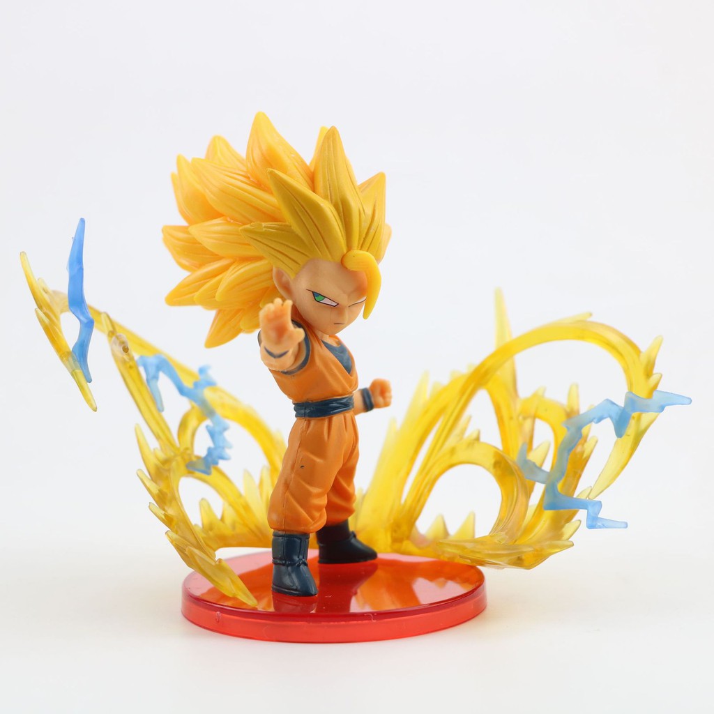 ▪✵■Mô hình chibi Dragonball Son Goku 7 viên ngọc rồng kèm sóng năng lượng đẹp mắt cao 6-8,5 CM