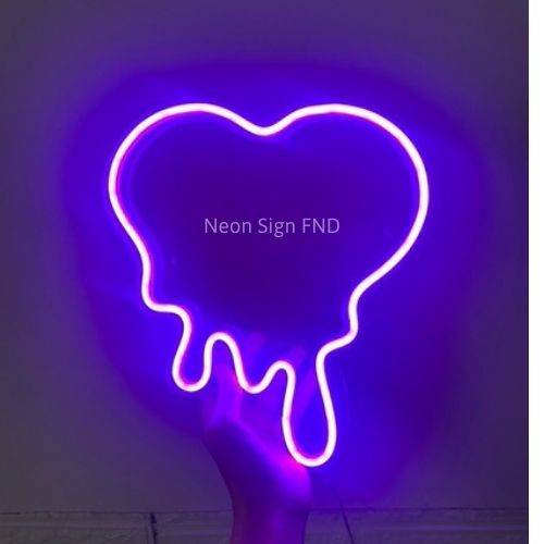 Đèn Neon Sign Trang Trí Decor neon checkin tiktok Trái Tim Tan Chảy