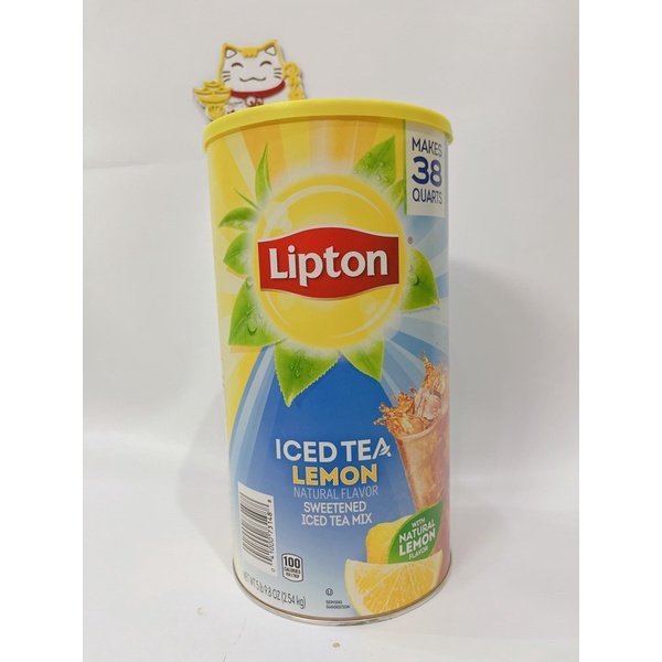 Bột trà chanh Lipton 2.54kg mỹ date 7.2022