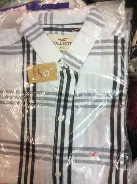 Áo Sơ mi HOLLISTER Tay Ngắn sọc kẻ | BigBuy360 - bigbuy360.vn