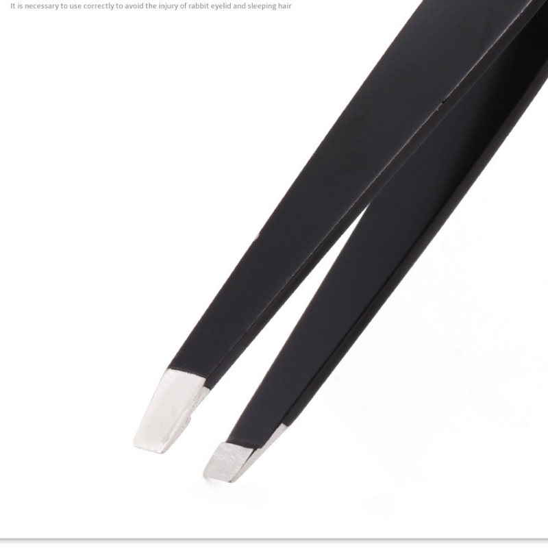 [Hàng mới về] Nhíp nhổ lông mày bằng thép không gỉ màu đen tiện dụng