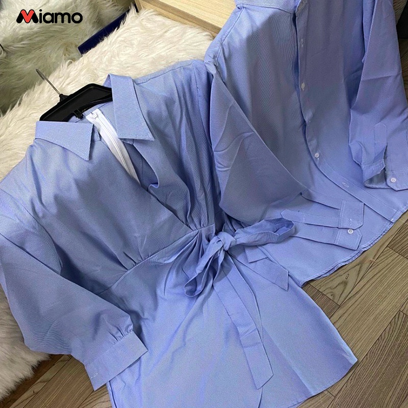 [Freeship] Set đồ đôi nam nữ thiết kế thanh lịch dự tiệc, du lịch thời trang Miamo TN53 (Kèm ảnh thật)