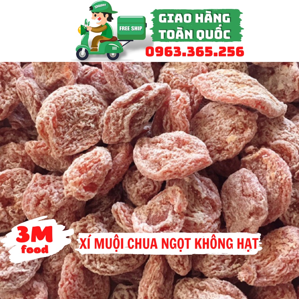 Xí muội chua ngọt không hạt Ô mai ăn vặt zip 250g [ Hỏa tốc tại Hà Nội ] 3M FOOD DK