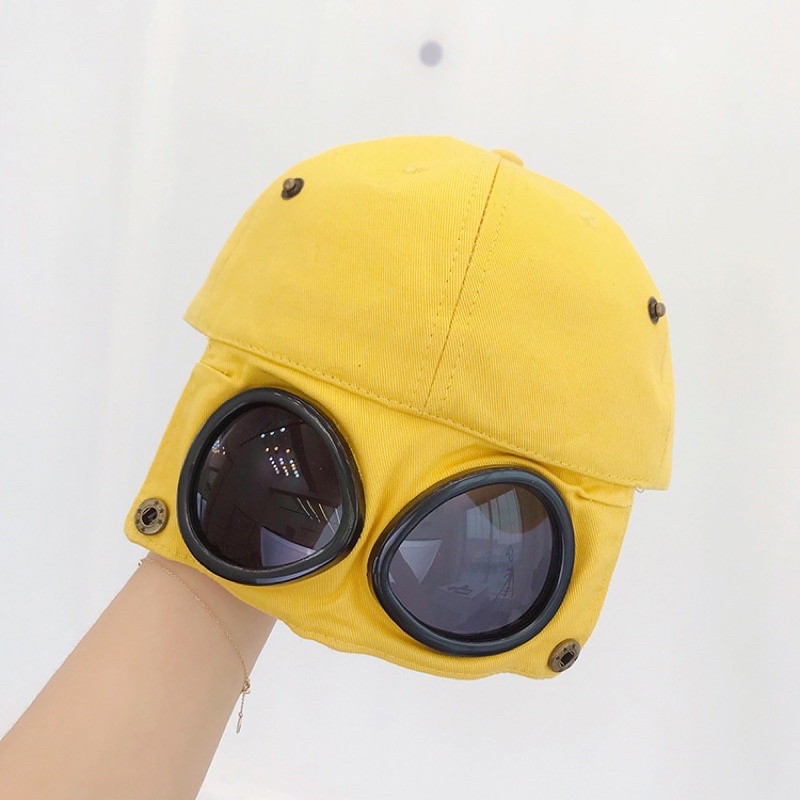 Mũ lưỡi trai phi công kèm kính thời trang