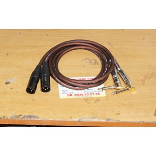 Cặp dây Canon Đực ra 6ly vuông y hình dài 1m
