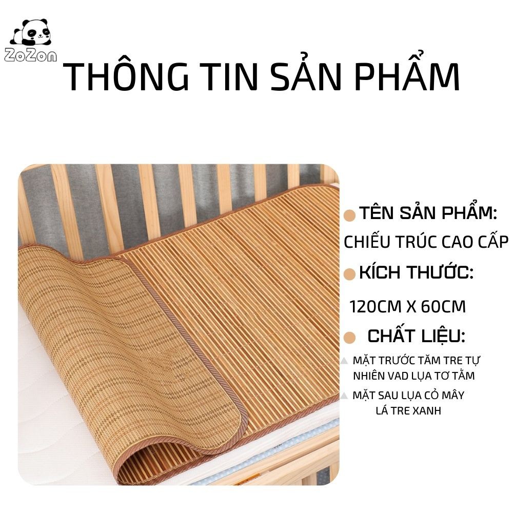 Chiếu điều hòa trẻ em Thái Lan chiếu trúc trải nôi cũi thoáng khí mát rượi thấm mồ hôi cho bé sơ sinh 1 đến 3 tuổi