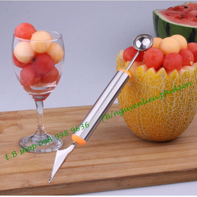 B092 DỤNG CỤ TỈA DƯA MÚC HOA QUẢ INOX