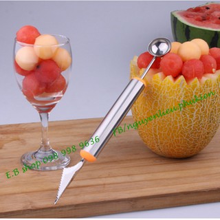 B092 DỤNG CỤ TỈA DƯA MÚC HOA QUẢ INOX