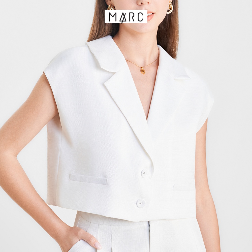 Áo vest nữ MARC FASHION kiểu crop 3 nút cài FALH0410