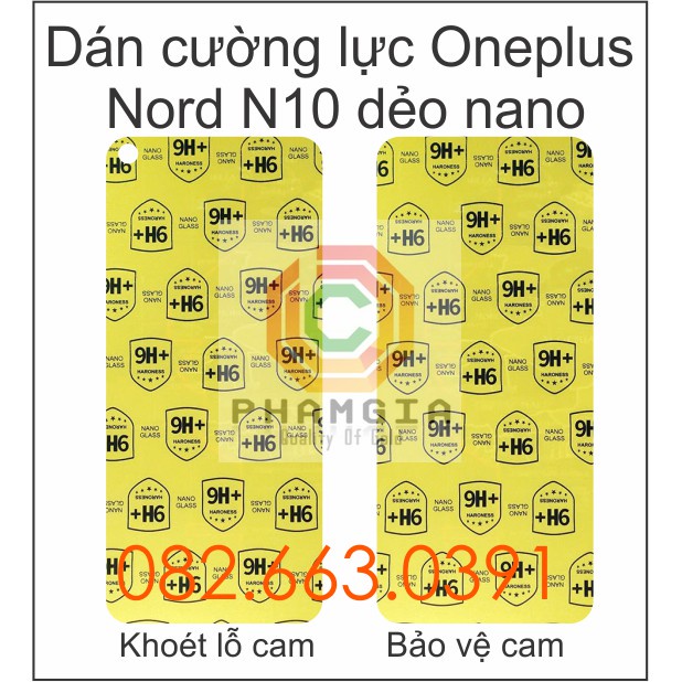 Kính cường lực Oneplus Nord N10 5G dẻo nano siêu bền