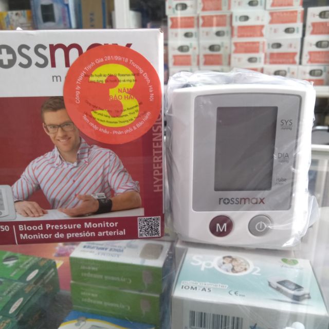 Máy huyết áp đo cỗ tay Ross max