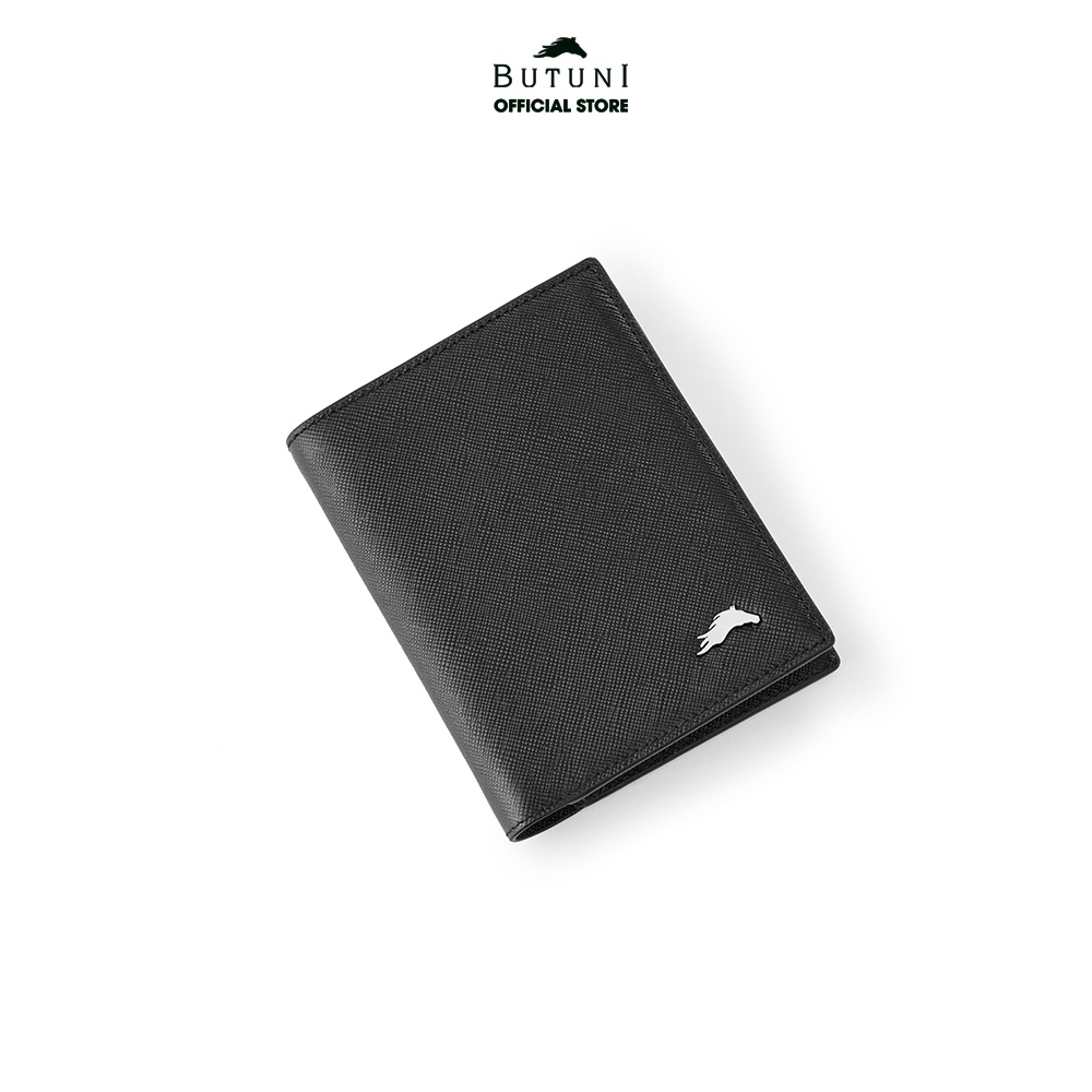 Ví da thật Butuni Olympus Wallet - Mặt vân Saffiano