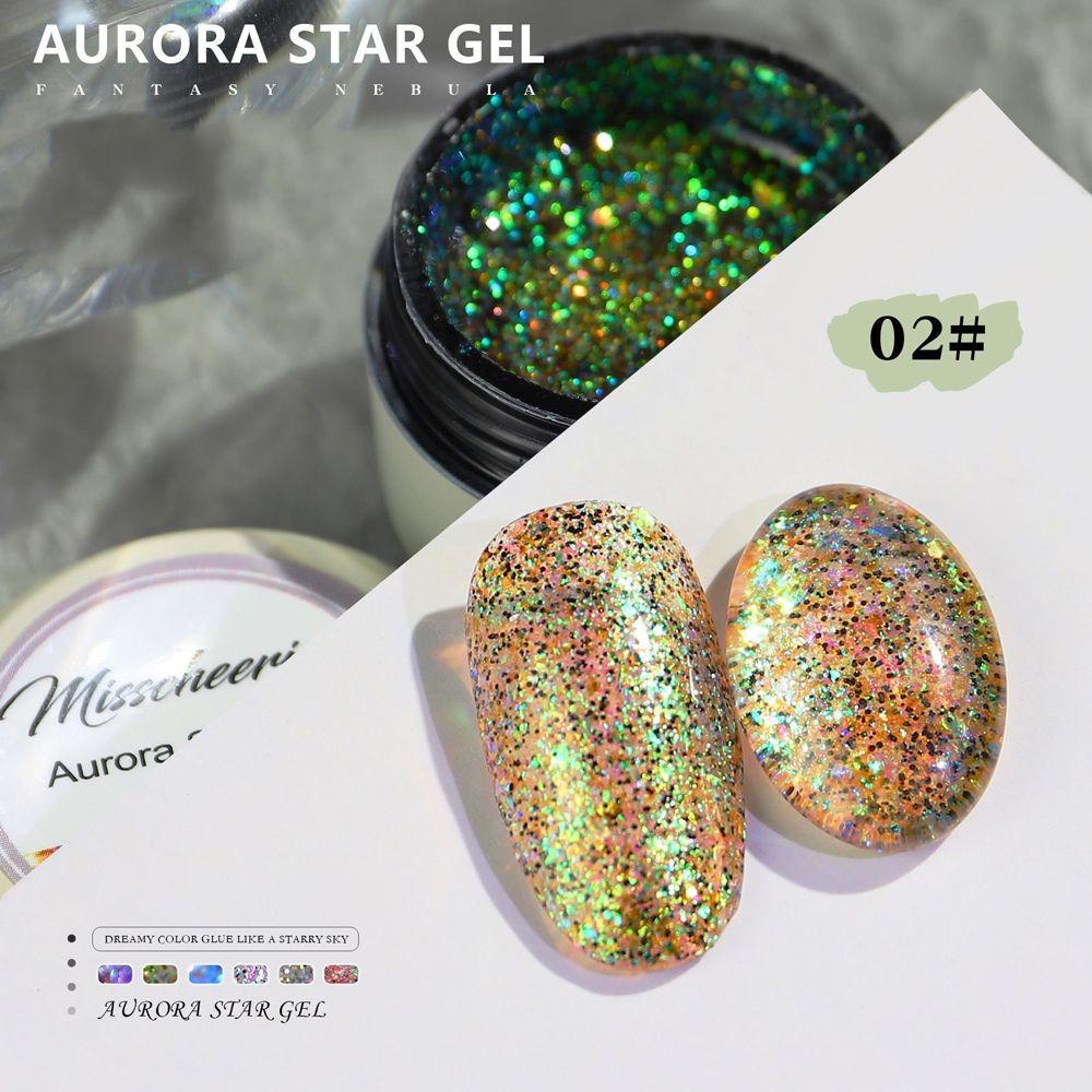 OCEANMAP Lọ Nước Sơn Móng Tay Kim Tuyến Lấp Lánh Nhiều Màu Độc Đáo