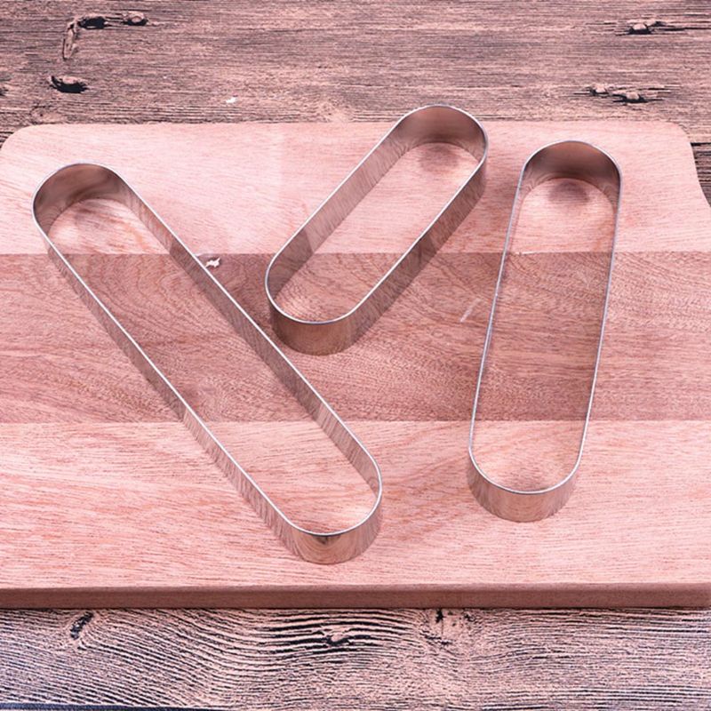 Khuôn Cắt Bánh Hình Chữ Nhật Mini Bằng Thép Không Gỉ