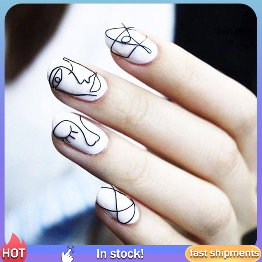 (Hàng Mới Về) Miếng Dán Trang Trí Móng Tay Diy Họa Tiết Động Vật Thời Trang