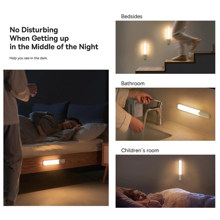 Đèn cảm biến chuyển động thông minh Baseus Sunshine Series PIR Motion Sensor Semiarc Wardrobe Light