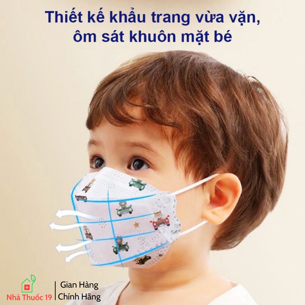 Khẩu Trang 4D KF94 Thương Hiệu AMI Mask, Khẩu Trang Cho Bé Baby AMi Mask - Tiêu Chuẩn Hàn Quốc (50 chiếc)