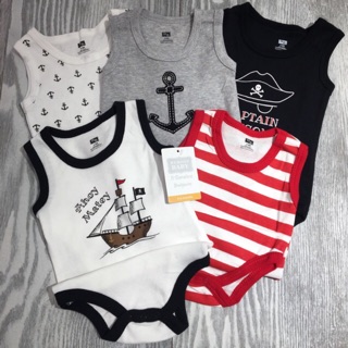 Set 5 body sát nách bé trai
