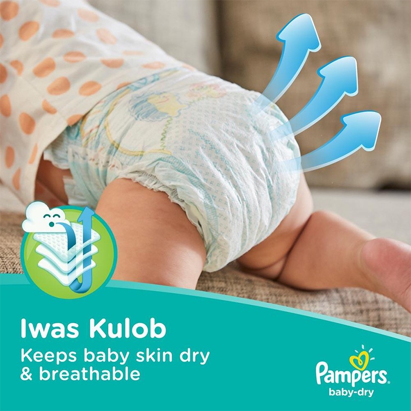 [NỘI ĐỊA PHÁP] Tã dán Pampers Baby Dry size 4/5/6 cho bé