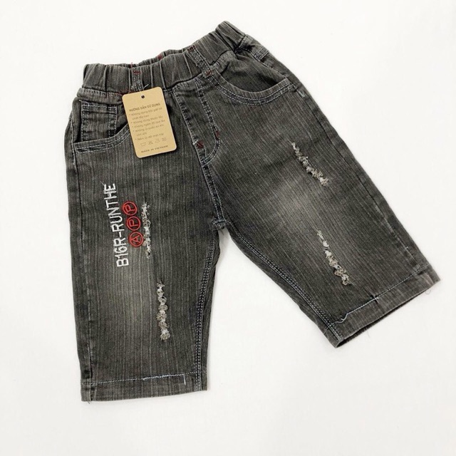 Quần jean lửng bé trai size trung 15-25kg