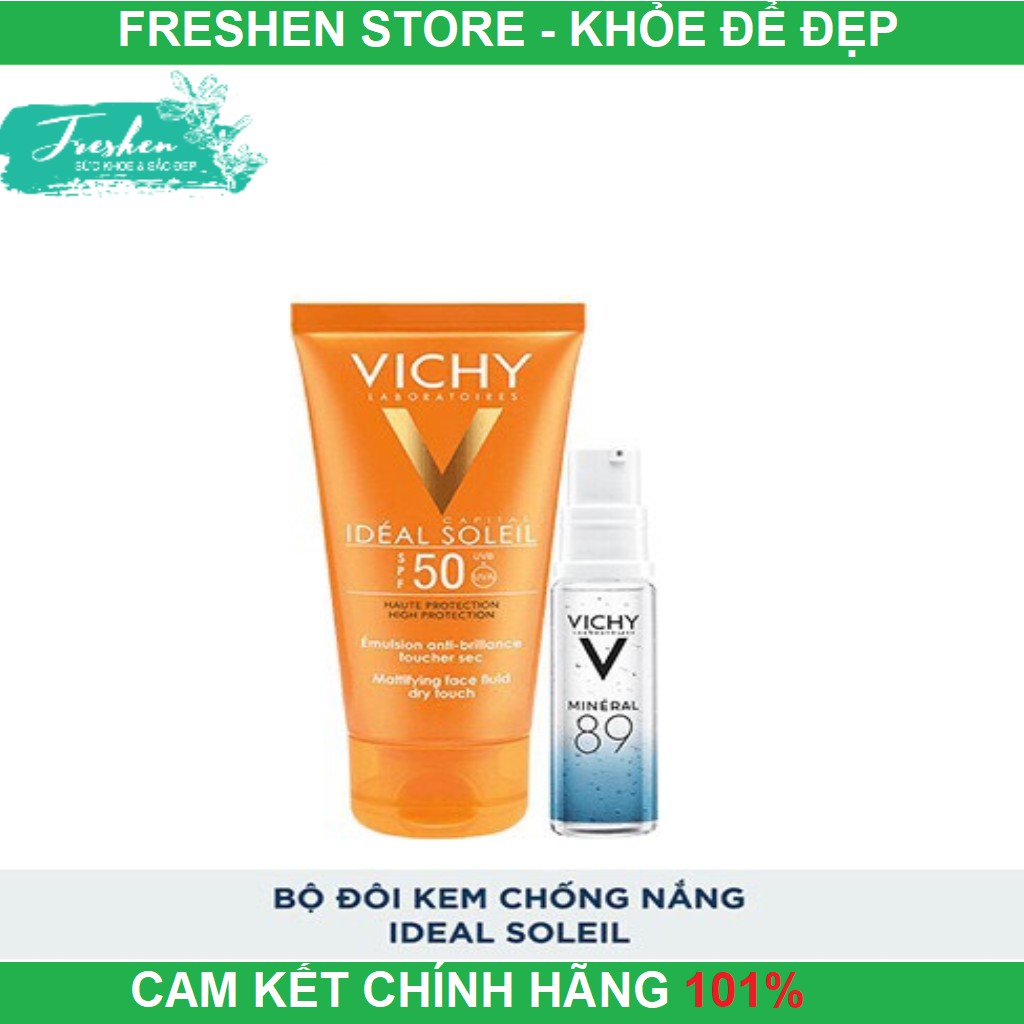 ✅ (CHÍNH HÃNG) Bộ kem chống nắng không gây nhờn rít Vichy