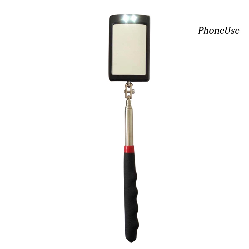 Gương Chiếu Hậu Da PU Có Thể Điều Chỉnh Góc Độ Tiện Dụng Cho Xe Hơi