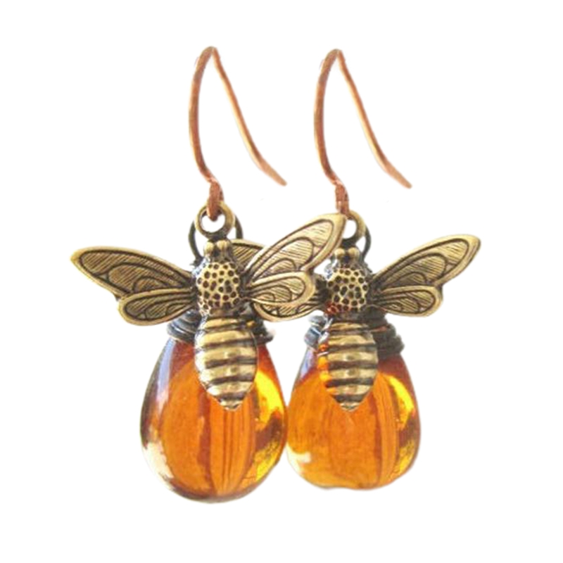 Khuyên Tai Mạ Bạc 925 Hình Con Ong Xinh Xắn