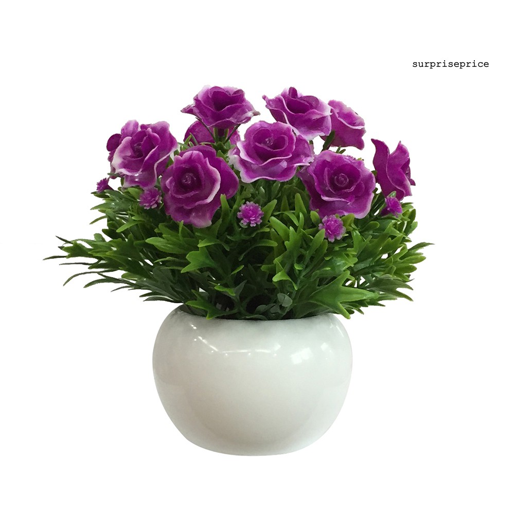 Chậu hoa nhân tạo dùng cho trang trí diy chất liệu nhựa