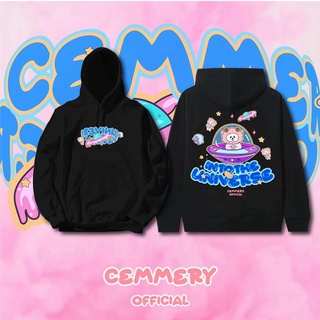 Áo hoodie nữ Black Into the Universe nhiều size - Áo hoodie cemery chất nỉ dày dặn
