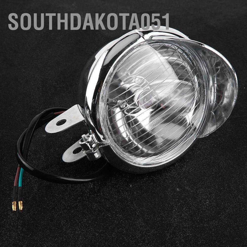 Hàng HOT Đèn pha sương mù Retro trợ sáng cho Xe máy Universal DC 12V 【Southdakota051】